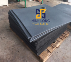 Gạch cao su màu xám dày 25mm