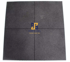 Gạch cao su màu đen dày 25mm