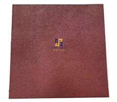 Gạch cao su màu đỏ dày 25mm