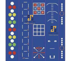 Thảm PVC màu xanh