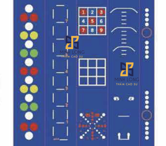 Thảm PVC màu xanh