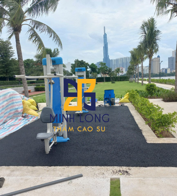 Đổ sàn cao su theo yêu cầu