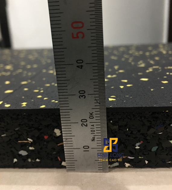 Độ dày gạch cao su 25mm