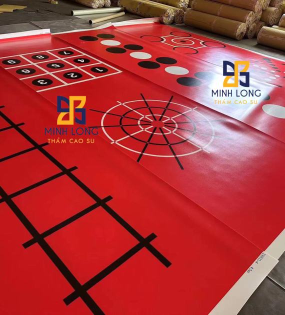 Thảm PVC màu đỏ